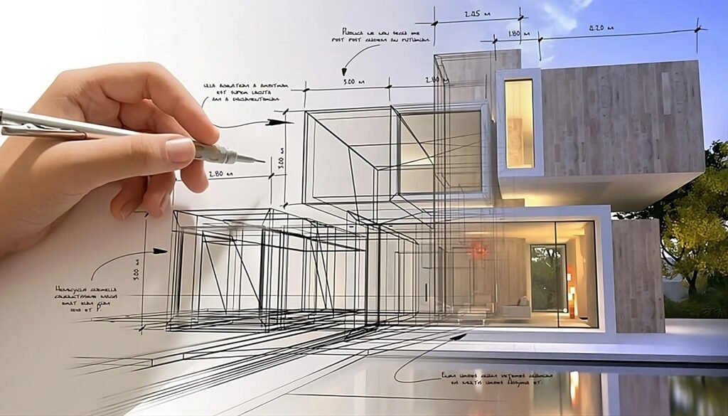 residential construction Pakistan modern house